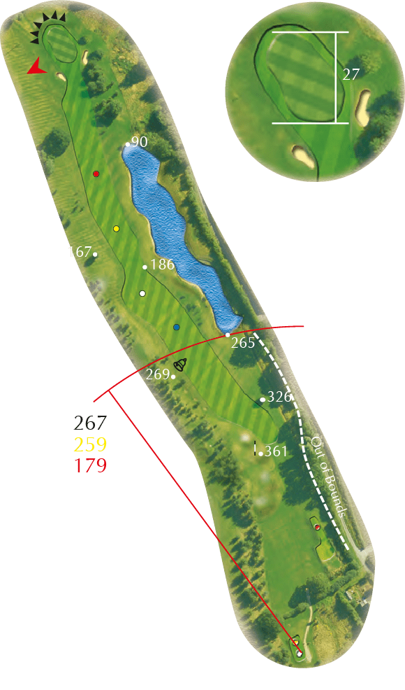 Hole 14 at Bransford Golf Club