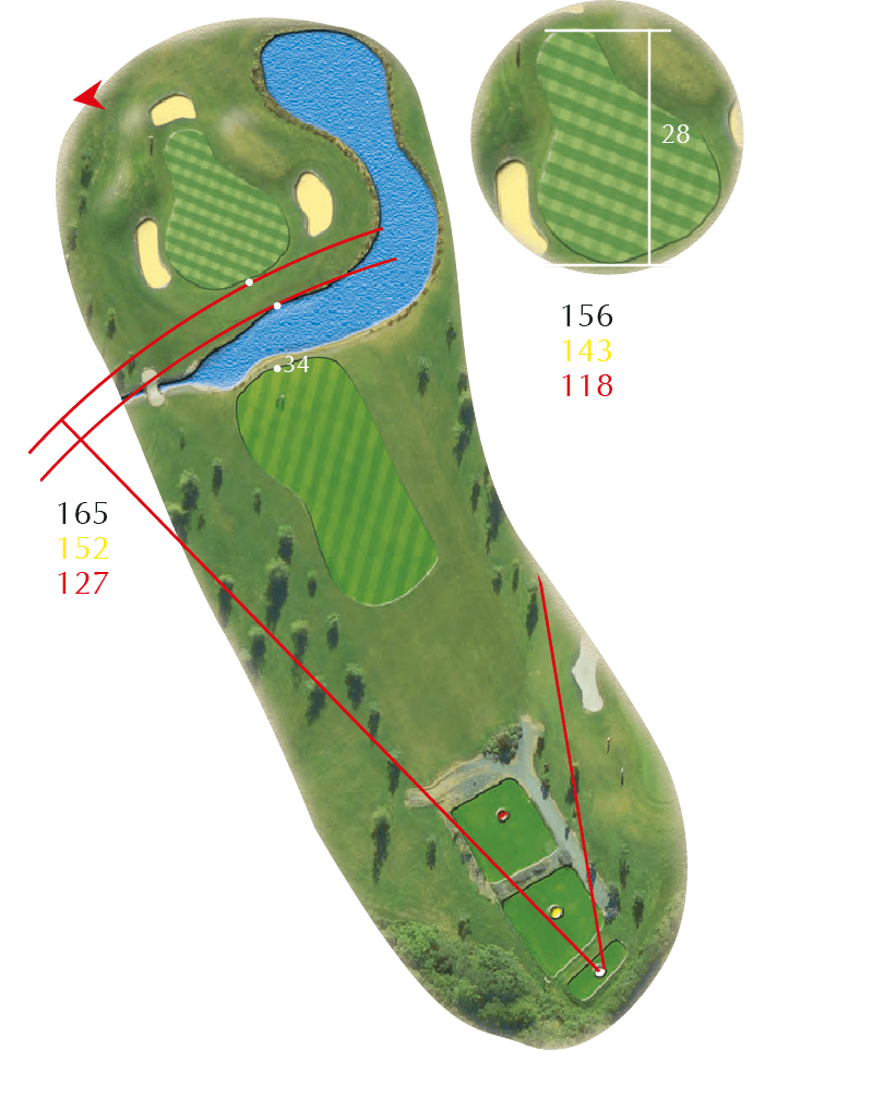 Hole 3 at Bransford Golf Club