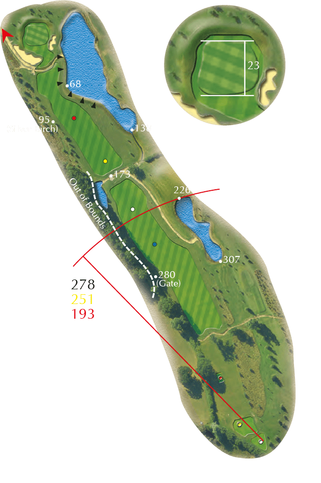 Hole 8 at Bransford Golf Club